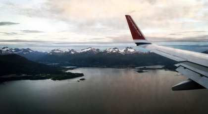 Fly på vingene over Norge.