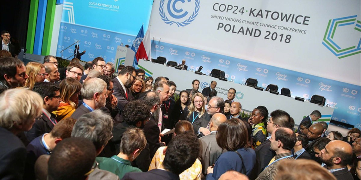 fra klimaforhandlingene i Katowice Polen